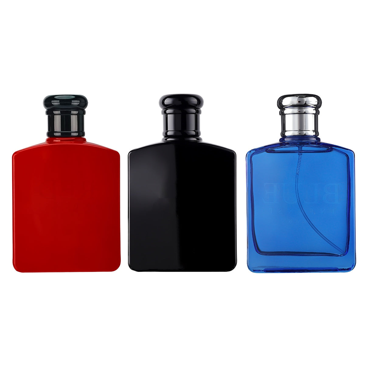 Eau de Parfum 3.4 oz / 100 ml 3 Pcs Coffret Set for Men Black Intense/Blue Intense/Red Intense