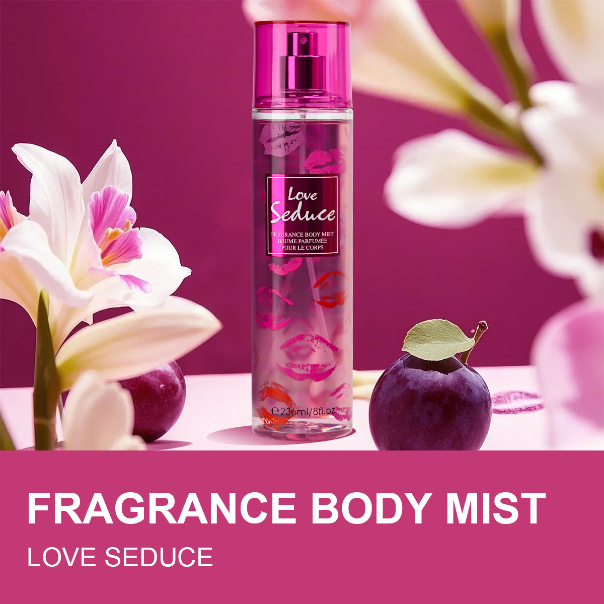 Love of Magic Body Mist 6x 8 oz - Cherry / Desire / Pea / Seduce / Spell / Vanilla