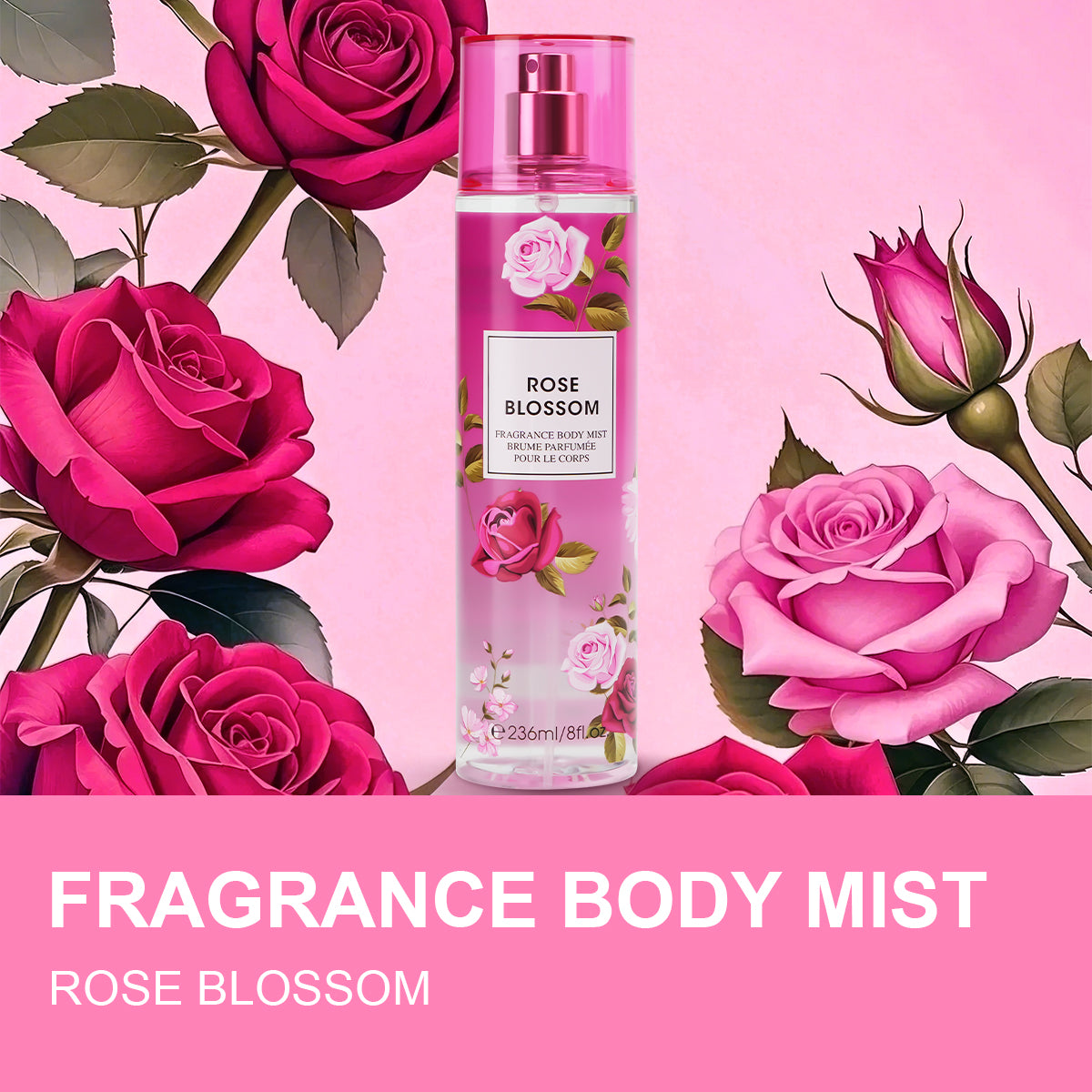 Love of Floral Body Mist 4x 8 oz - Jasmine / Lavender / Rose / Vanilla