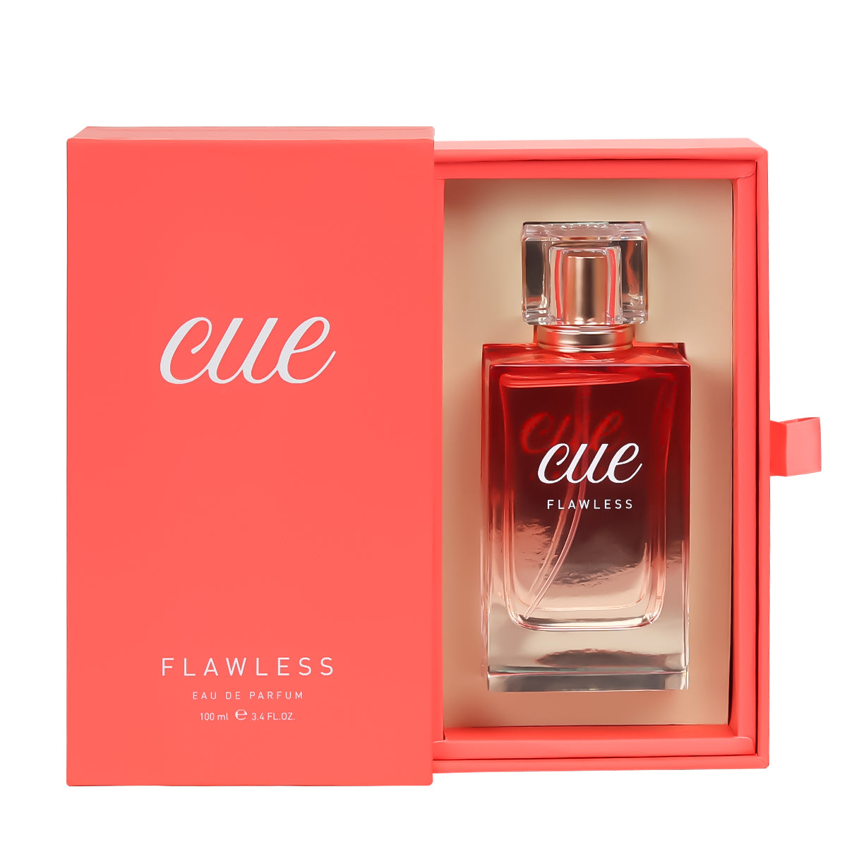 CUE FLAWLESS for Unisex Eau de Parfum Spray Long Lasting Perfume for Her Him EDP 3.4oz