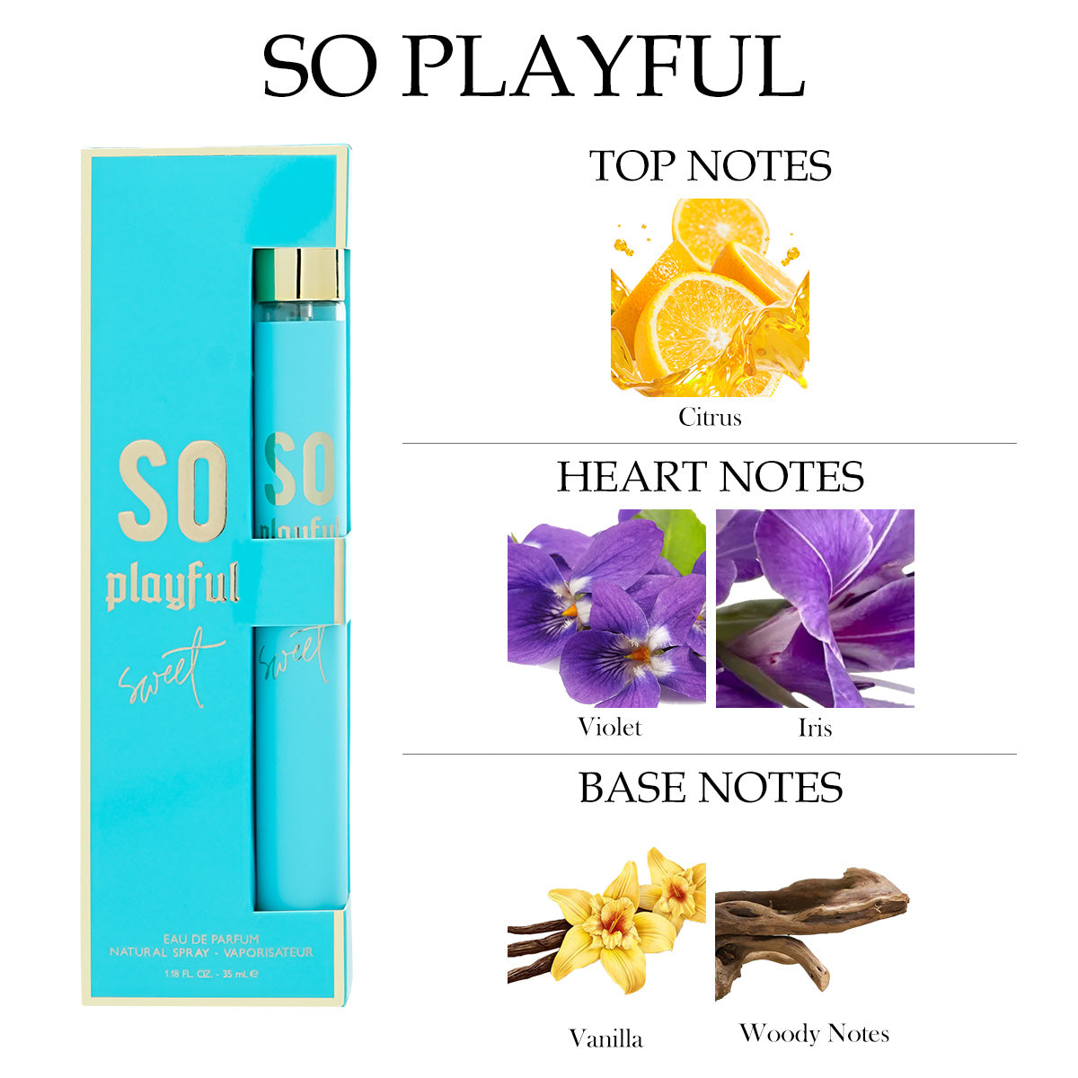 Perfume for Her Eau de Parfum Travel Set 6x 1.18 oz - Amazing / Darling / Elixir / Playful / Pouch / Soft Cloud