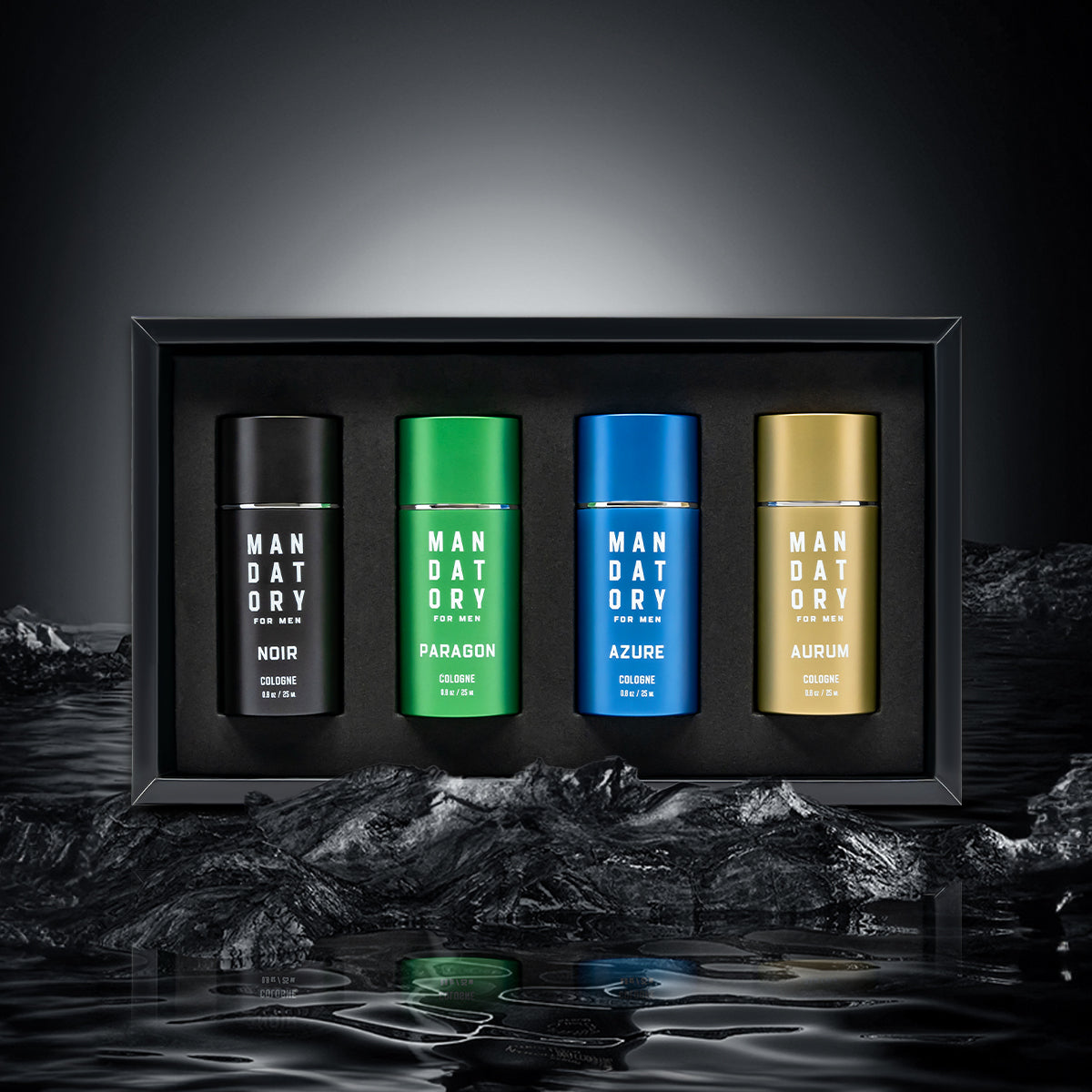 MANDATORY Men's Cologne 4pcs Coffret Set TRAVEL SAFE