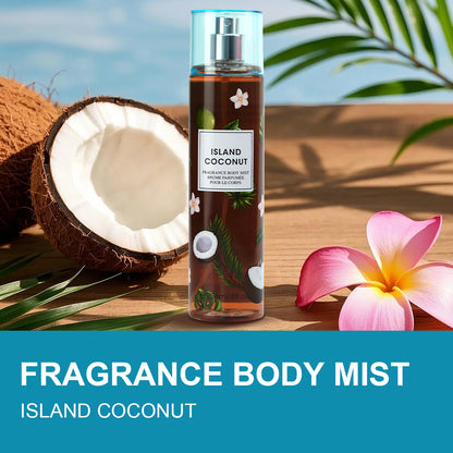 Love of Paradise Body Mist 4x 8 oz - Coconut / Passion Fruit / Pineapple / Watermelon