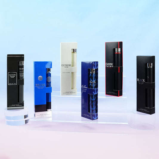 Eau De Toilette Travel Set Cologne for Him 6x 1.18 oz - Breeze / Bross / Extreme / Intense / Noir / Salvang
