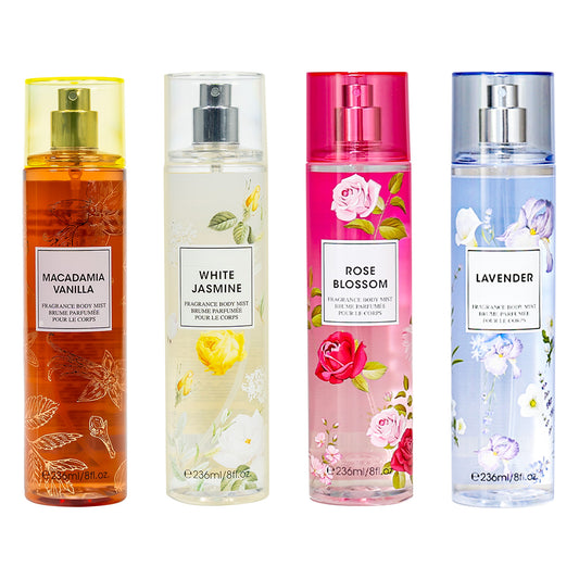 Love of Floral Body Mist 4x 8 oz - Jasmine / Lavender / Rose / Vanilla