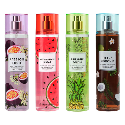 Love of Paradise Body Mist 4x 8 oz - Coconut / Passion Fruit / Pineapple / Watermelon