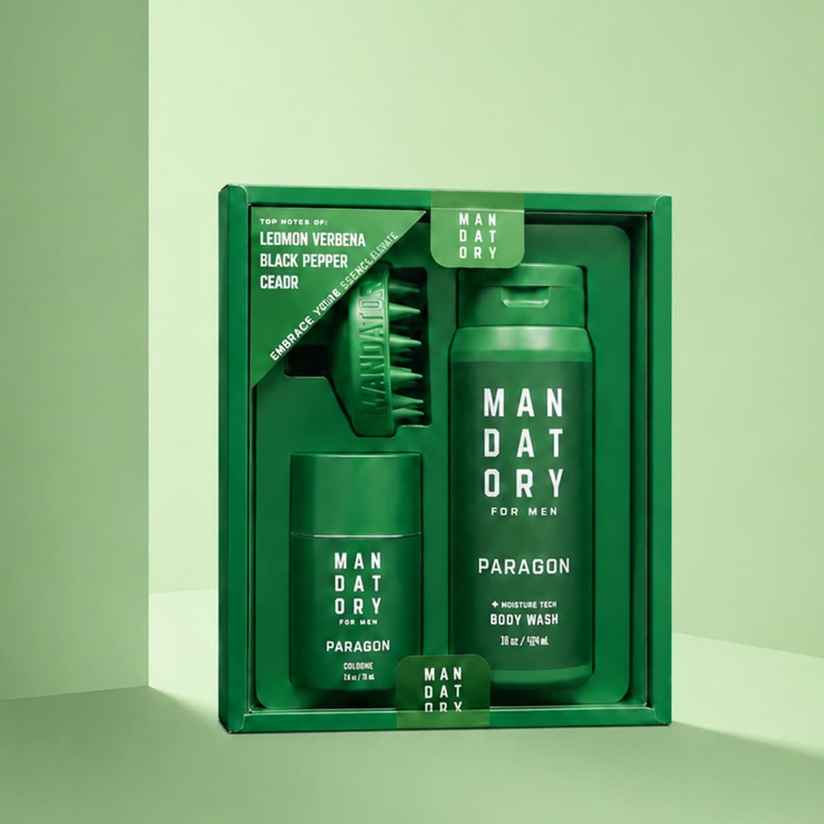 Paragon Cologne & Body Wash & Brush Set